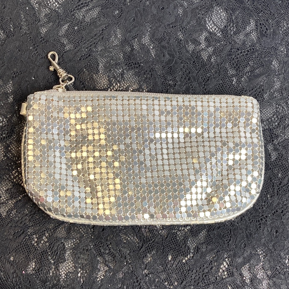 New York & Company Silver Glam Clutch